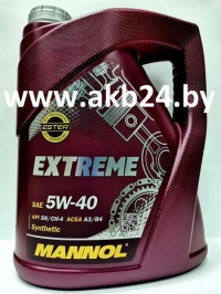 Моторное масло Mannol EXTREME 5W-40 API SN/CH-4 5л.