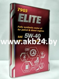 Моторное масло Mannol ELITE 5W-40 4л (металл)