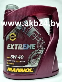 Моторное масло Mannol EXTREME 5W-40 API SN/CH-4 4л.