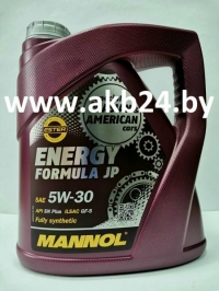 Моторное масло Mannol Energy Formula JP 5W-30 API SN 4л.